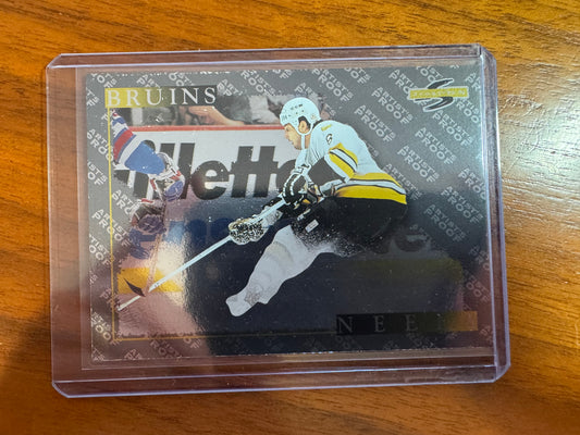 CAM NEELY - 1995 Pinnacle Score Black Ice Artist's Proof #209