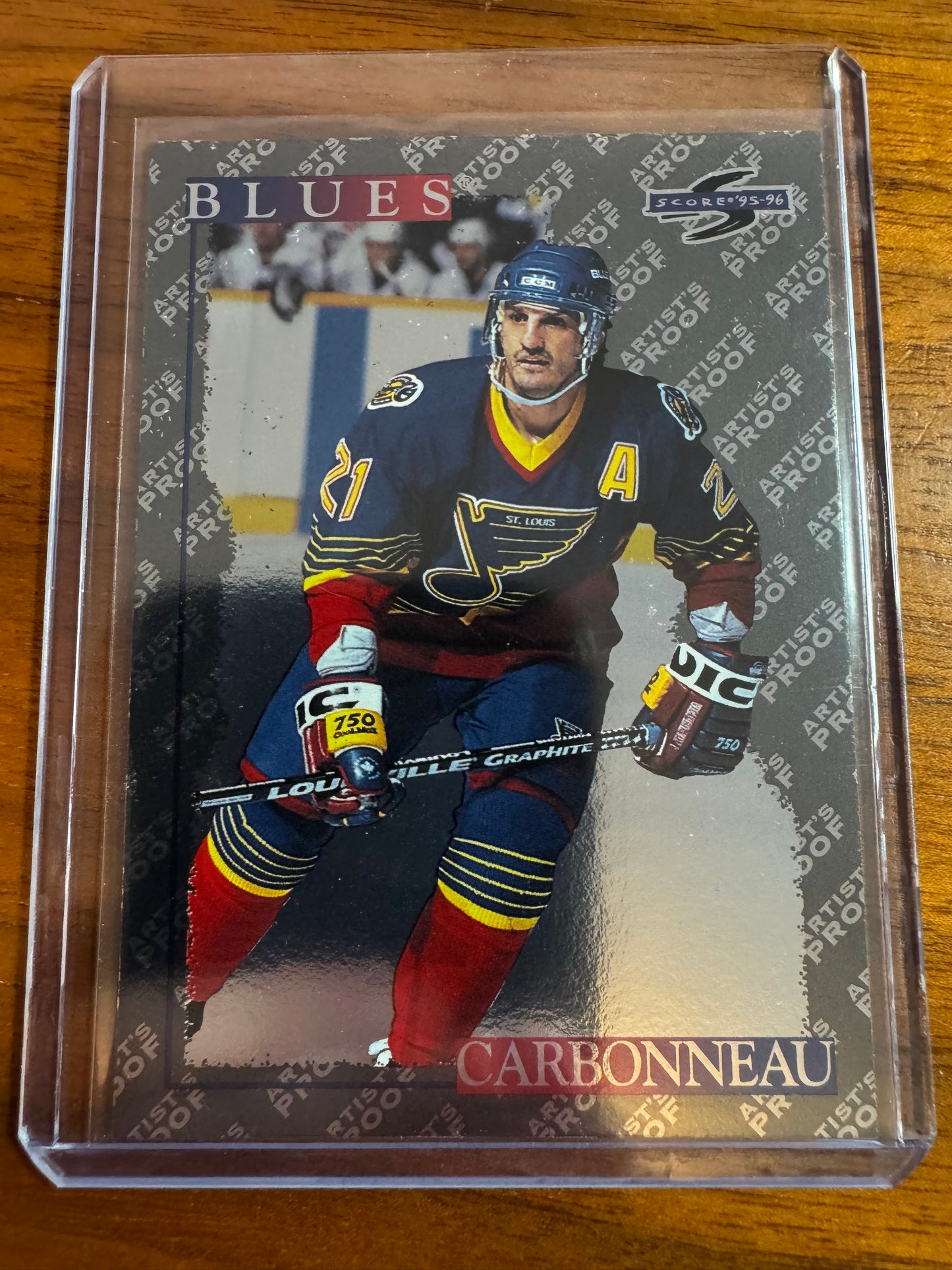 GUY CARBONNEAU - 1995 Pinnacle Score Black Ice Artist's Proof #280
