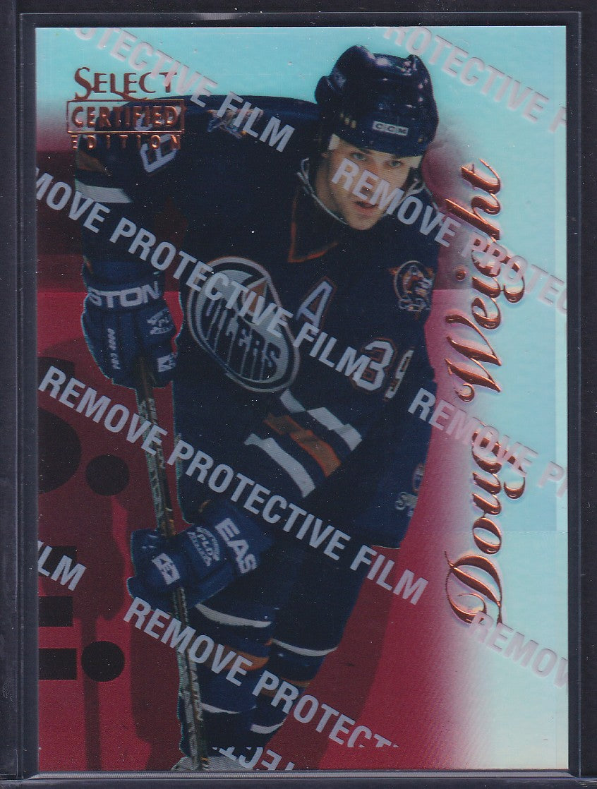 DOUG WEIGHT - 1996 Pinnacle Select Certified MIRROR RED #50