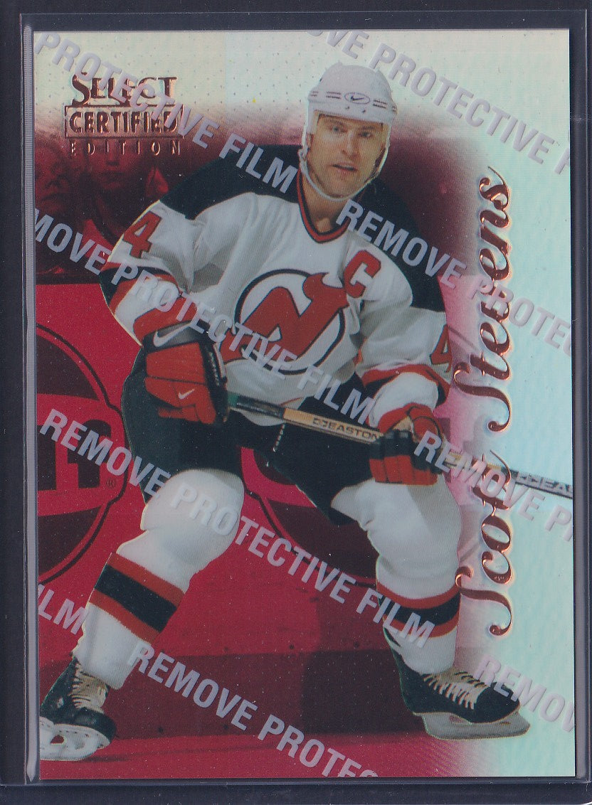SCOTT STEVENS - 1996 Pinnacle Select Certified MIRROR RED #54