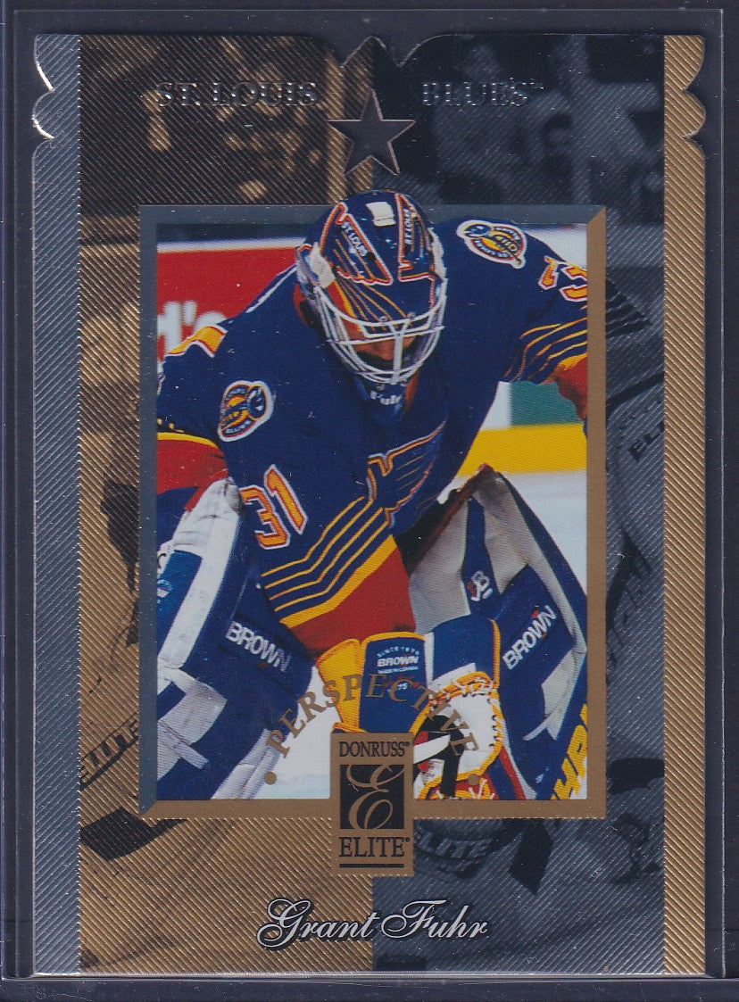 GRANT FUHR - 1996 Donruss Elite Perspectives Die Cut #12, xxx/500