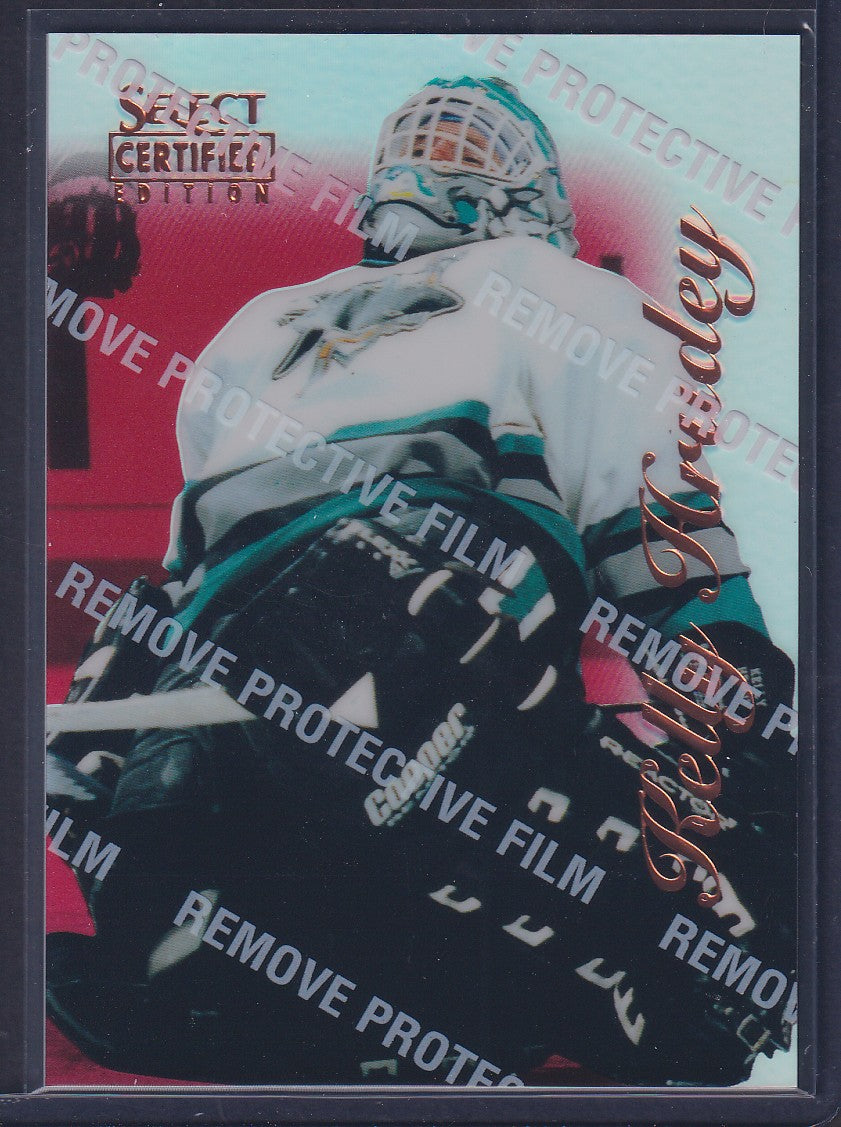 KELLY HRUDEY - 1996 Pinnacle Select Certified MIRROR RED #87