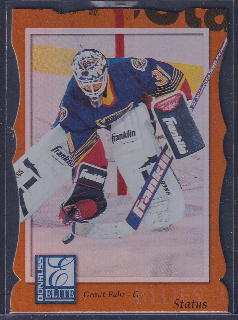 GRANT FUHR - 1997 Donruss Elite Status Die Cut #110, xxx/100