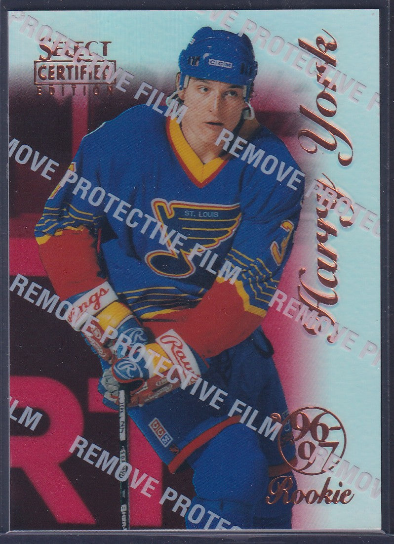HARRY YORK - 1996 Pinnacle Select Certified MIRROR RED #96