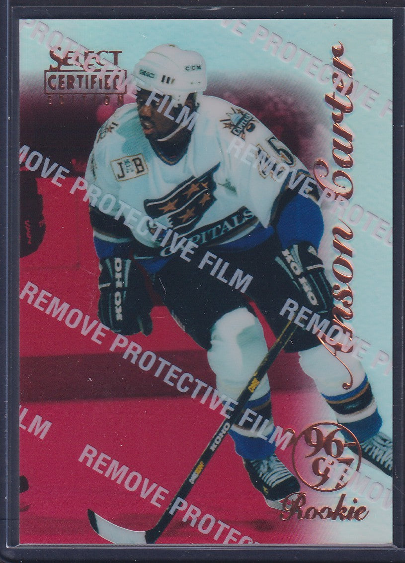 ANSON CARTER - 1996 Pinnacle Select Certified MIRROR RED #94