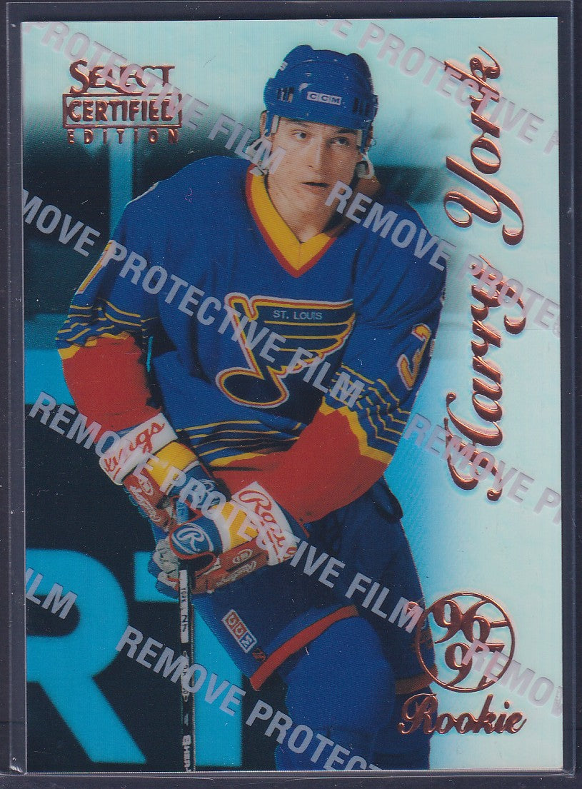 HARRY YORK - 1996 Pinnacle Select Certified MIRROR Blue w/ Coating #96