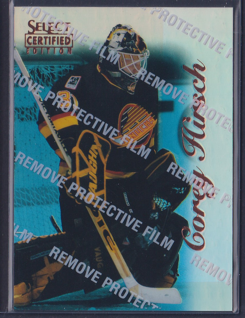 COREY HIRSCH - 1996 Pinnacle Select Certified MIRROR Blue w/ Coating #71