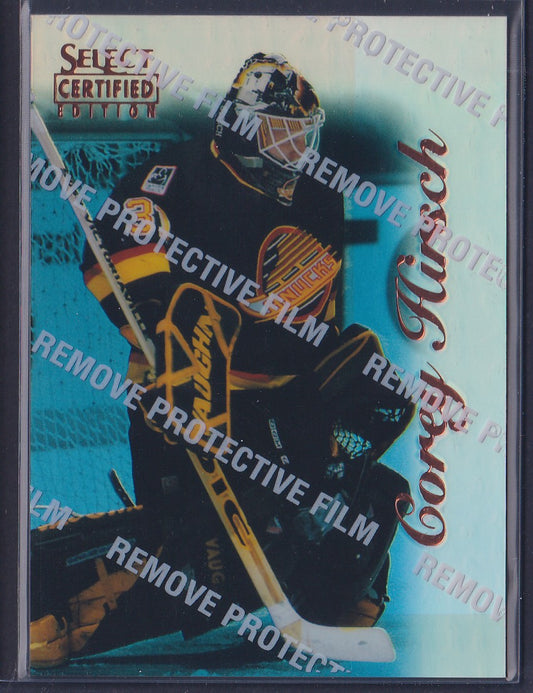 COREY HIRSCH - 1996 Pinnacle Select Certified MIRROR Blue w/ Coating #71