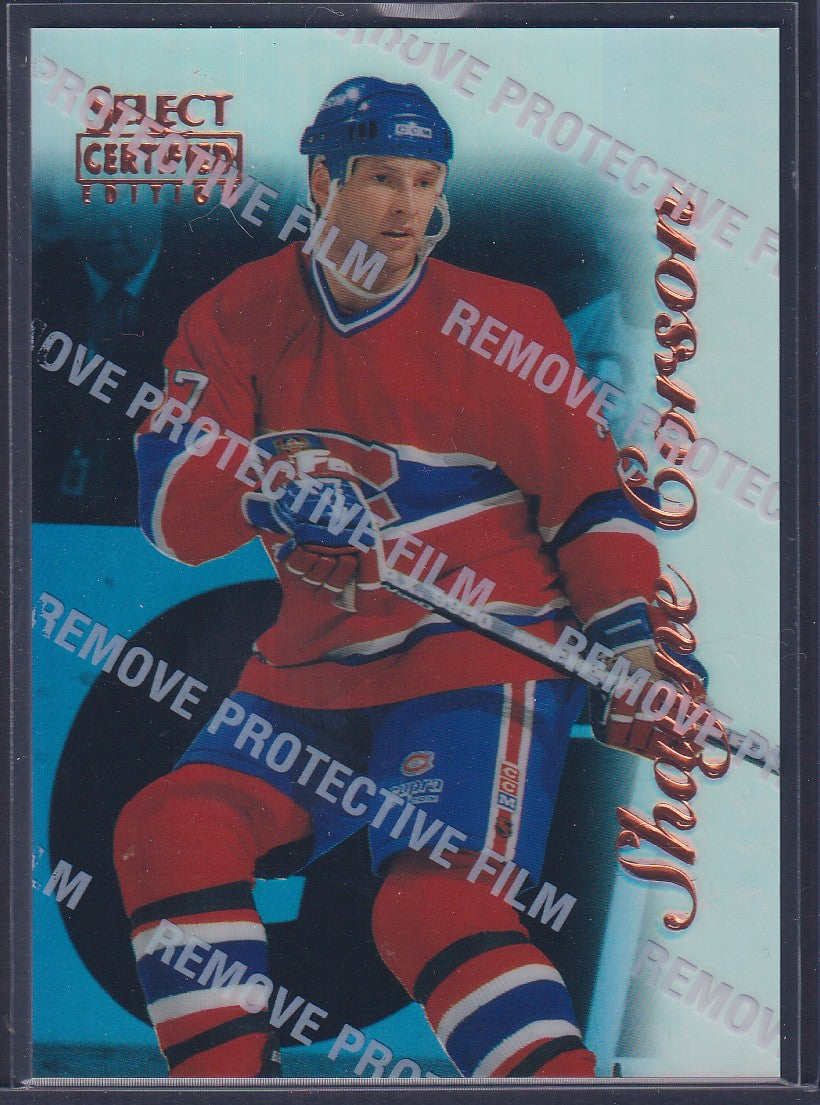 SHAYNE CORSON - 1996 Pinnacle Select Certified MIRROR Blue w/ Coating #73