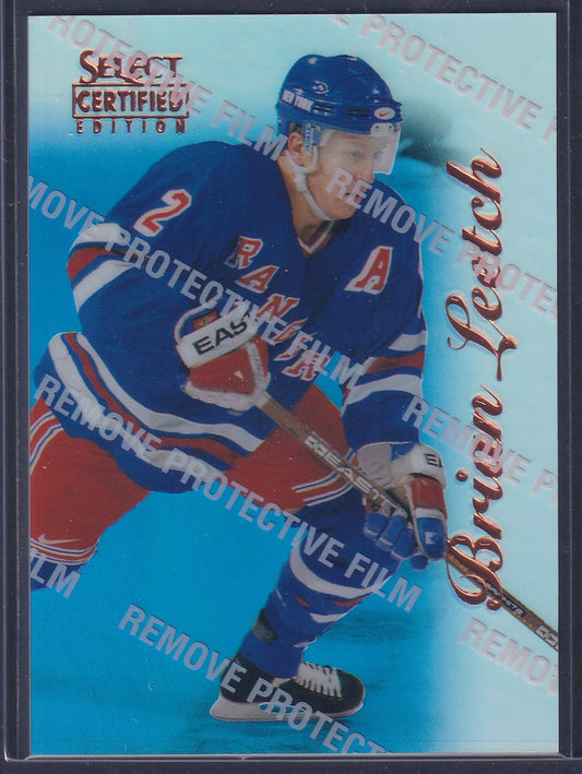 BRIAN LEETCH - 1996 Pinnacle Select Certified MIRROR Blue w/ Coating #76