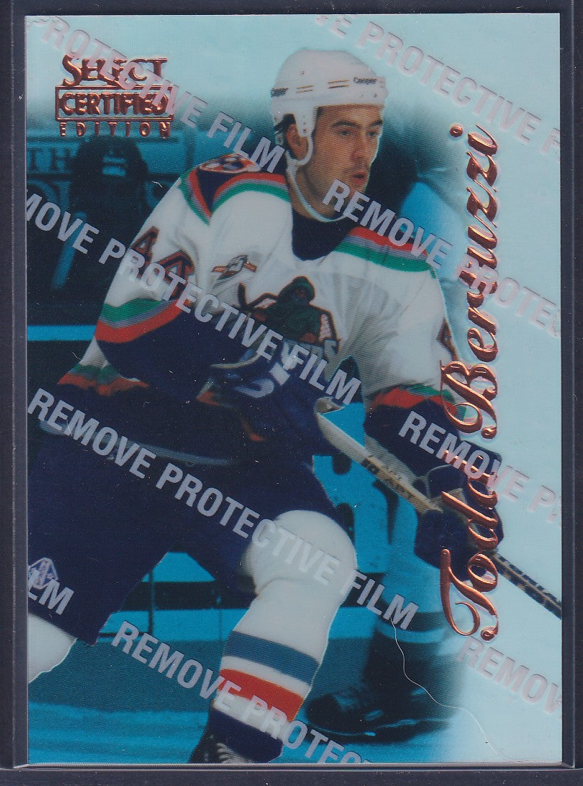 TODD BERTUZZI - 1996 Pinnacle Select Certified MIRROR Blue w/ Coating #80