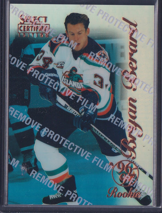 BRYAN BERARD - 1996 Pinnacle Select Certified MIRROR Blue w/ Coating #114