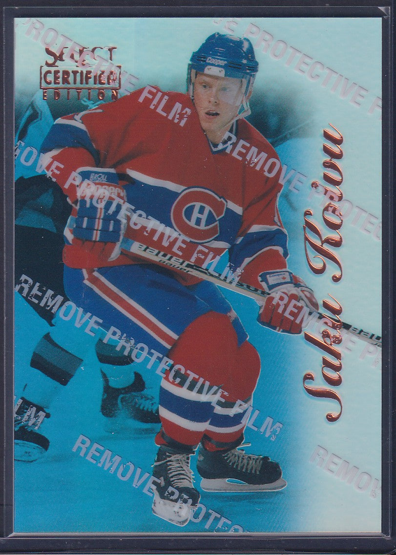 SAKU KOIVU - 1996 Pinnacle Select Certified MIRROR Blue w/ Coating #64