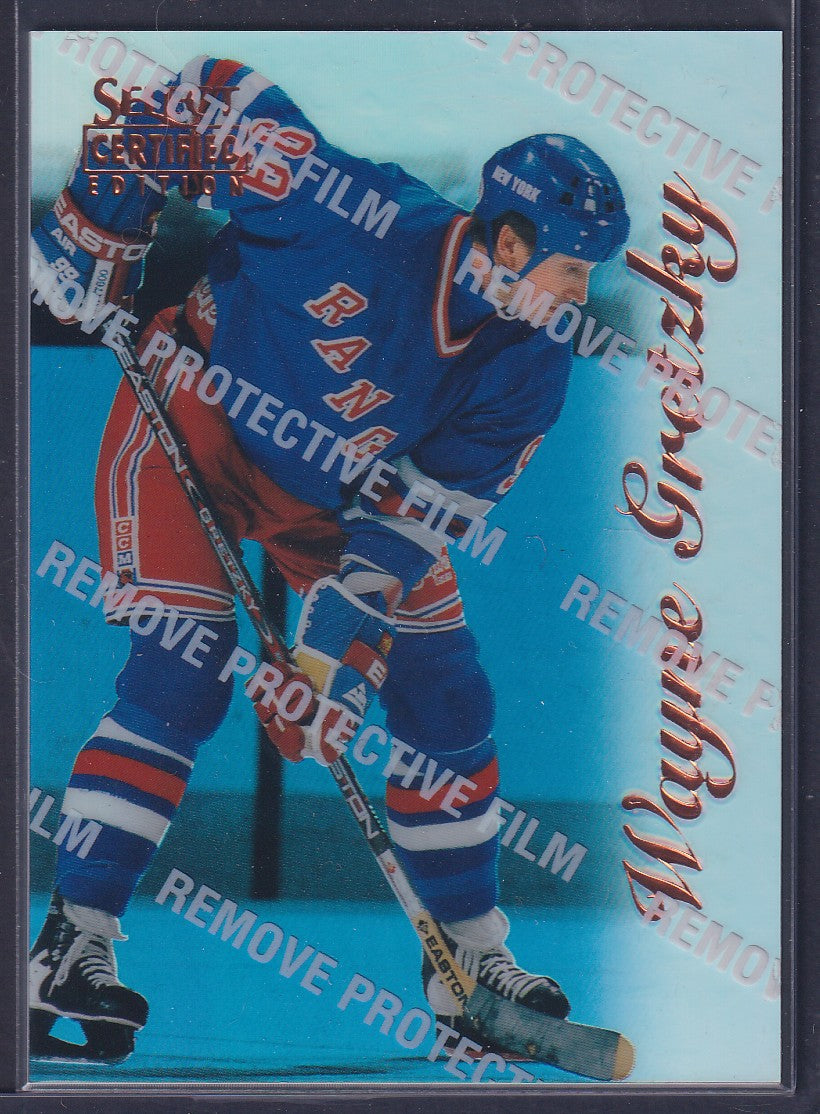 WAYNE GRETZKY - 1996 Pinnacle Select Certified MIRROR Blue w/ Coating #4