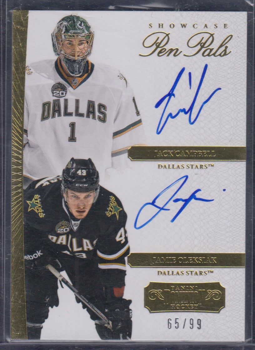 CAMPBELL / OLEKSIAK, 2013 Panini Showcase Pen Pals Auto #PP-CO, /99