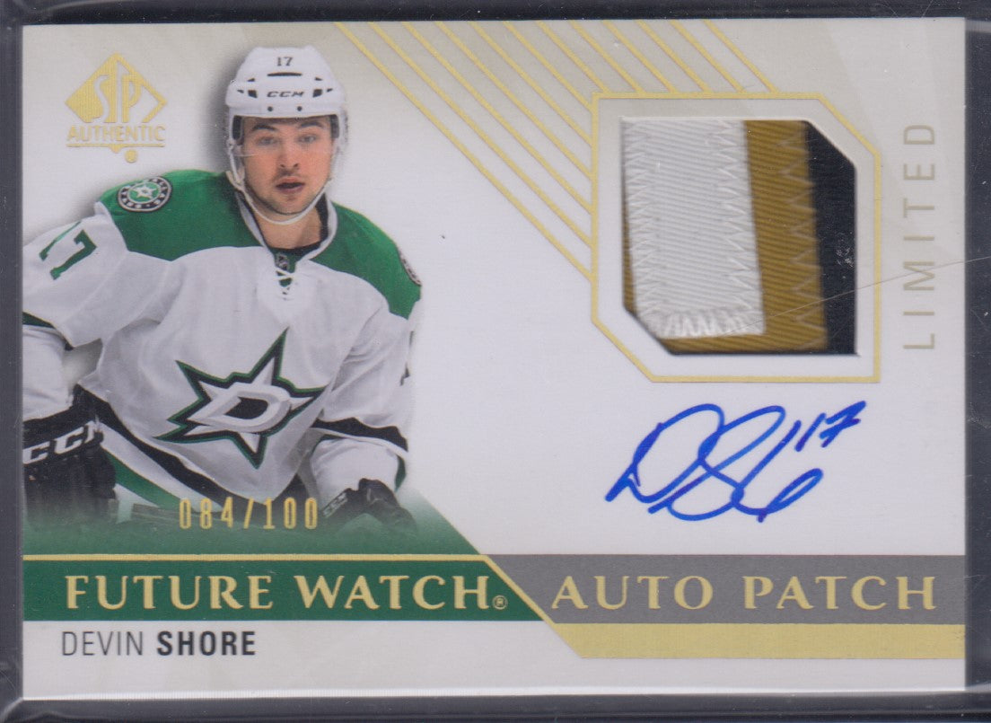 DEVIN SHORE, 2015 SP Future Watch Auto Patch #241, /100