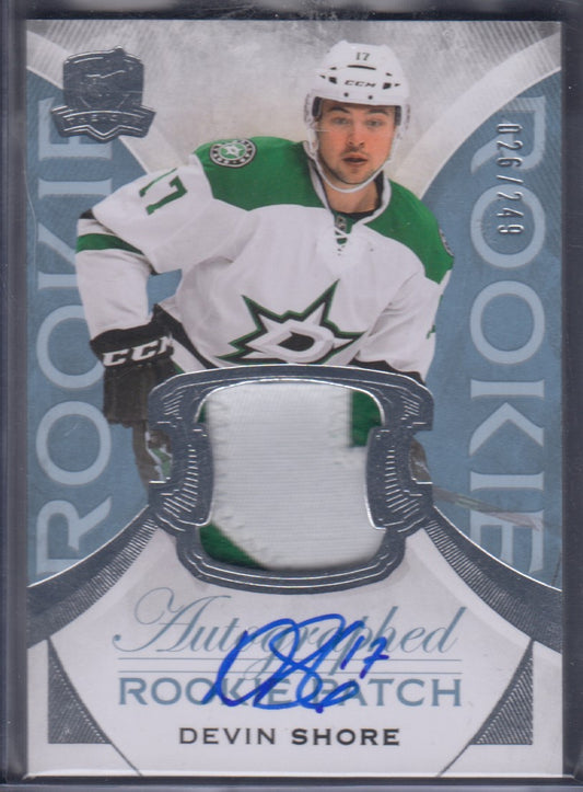 DEVIN SHORE, 2015 Upper Deck The Cup Autographed Rookie Patch #152, /249