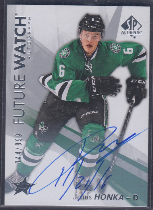 JULIUS HONKA, 2016 SP Future Watch Auto Inscription #164, /999