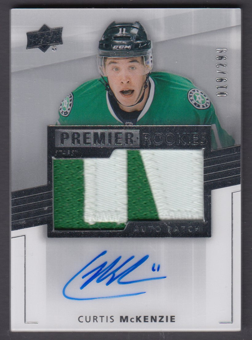 CURTIS MCKENZIE, 2014 Upper Deck Premier Rookies Auto Patch #82, /25