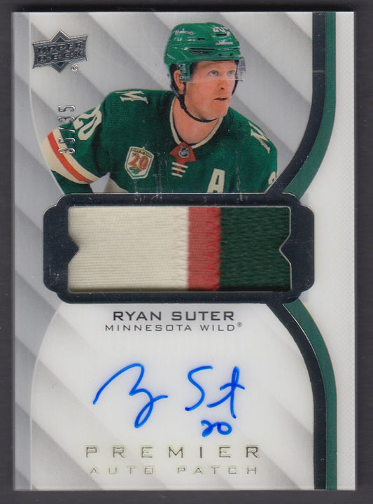 RYAN SUTER, 2020 Upper Deck Premier Auto Patch #AV-RS, /35