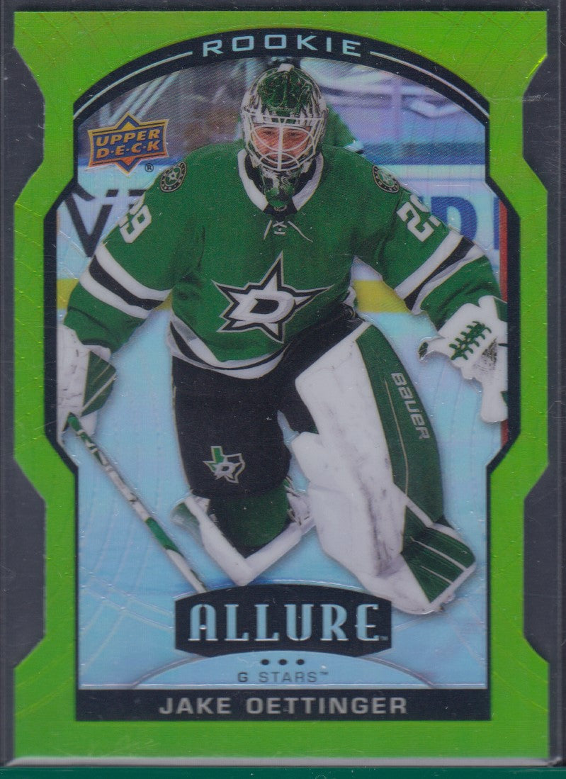 JAKE OETTINGER, 2020 Upper Deck Allure Rookie GREEN QUARTZ #91, /99