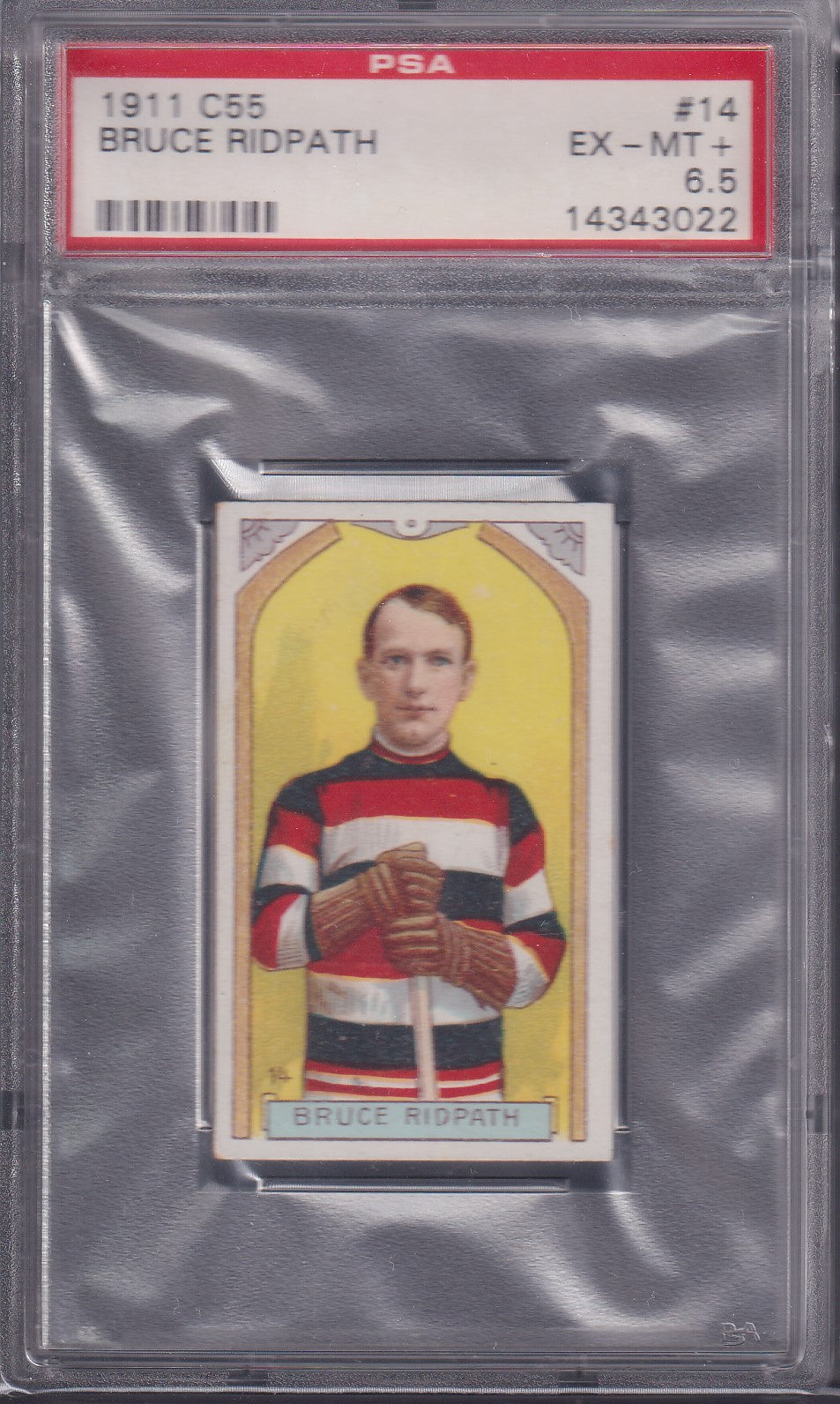 BRUCE RIDPATH - 1911 C55 #14, PSA 6.5