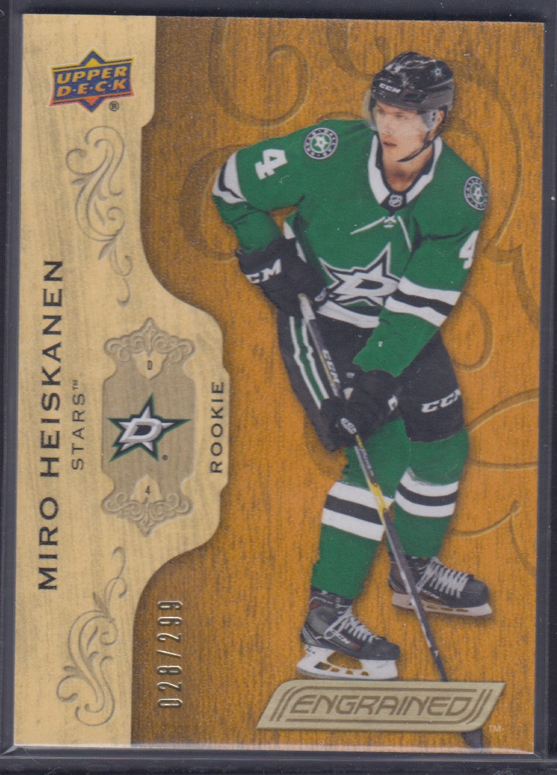 MIRO HEISKANEN, 2018 Upper Deck Engrained Rookie #85, /299