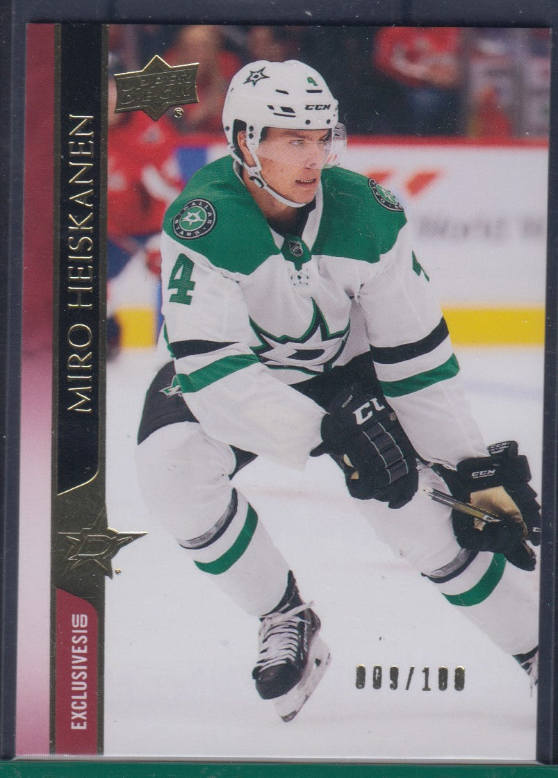 MIRO HEISKANEN, 2020 Upper Deck UD EXCLUSIVES #313, /100