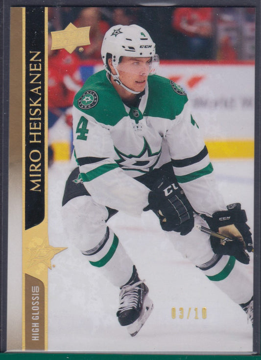 MIRO HEISKANEN, 2020 Upper Deck HIGH GLOSS #313, /10