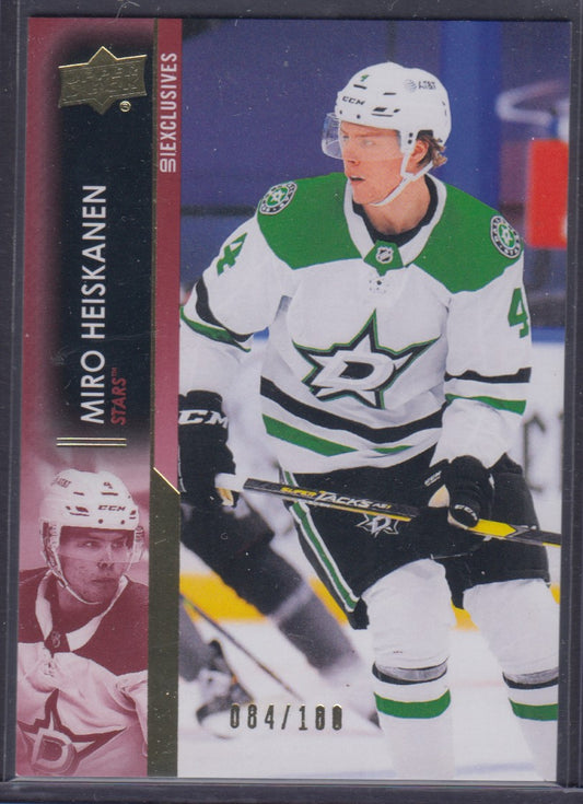 MIRO HEISKANEN, 2021 Upper Deck UD EXCLUSIVES #58, /100