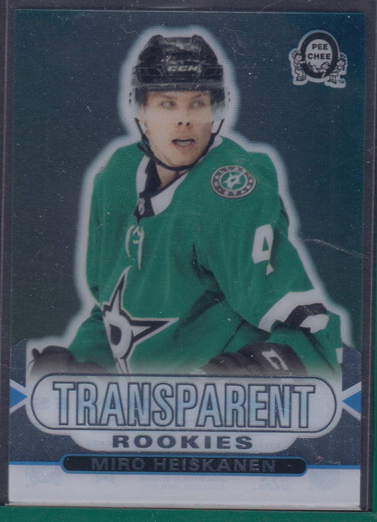 MIRO HEISKANEN, 2018 O-Pee-Chee Transparent Rookies #CCR-6