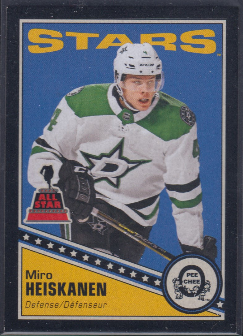 MIRO HEISKANEN, 2019 O-Pee-Chee BLACK #248, 4/100 (Jersey #'d)