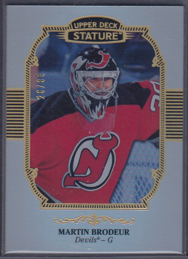 MARTIN BRODEUR, 2019 Upper Deck Stature #82, /85