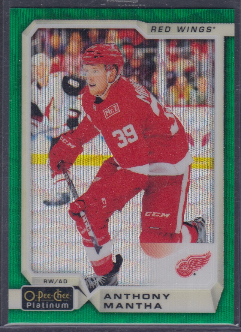 ANTHONY MANTHA, 2018 O-Pee-Chee Platinum EMERALD SURGE #123, /10