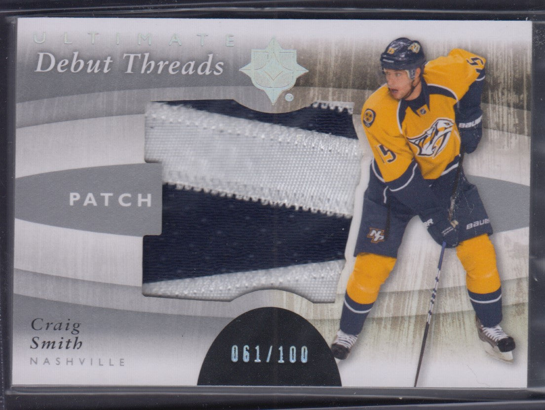 CRAIG SMITH, 2011 Ultimate Debut Threads Patch #DT-CS, 61/100, Jersey, Nashville