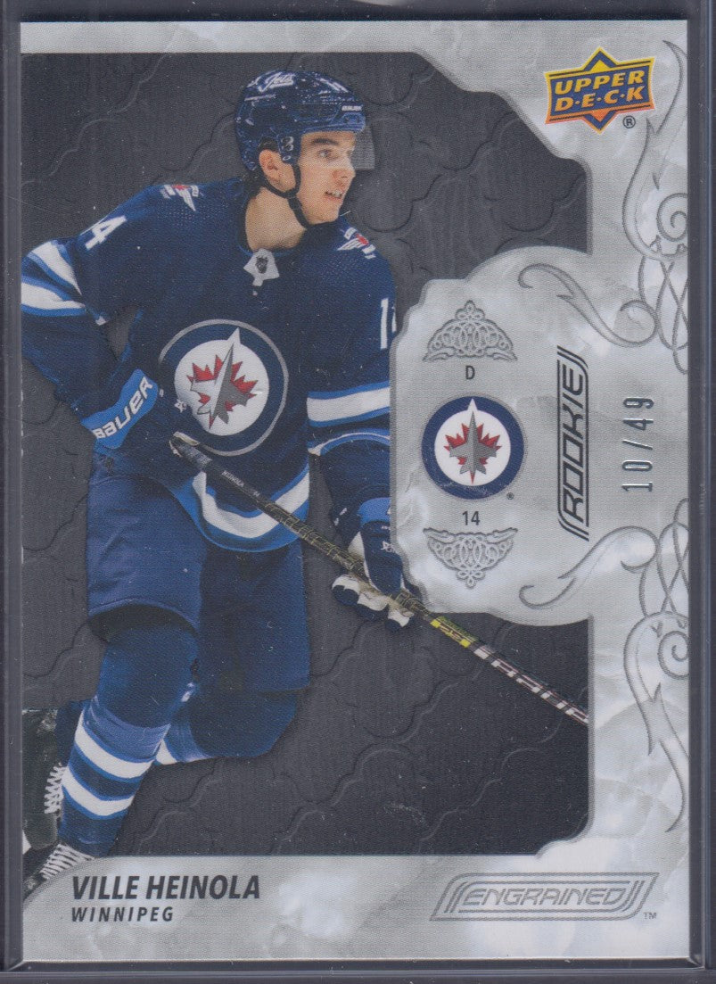 VILLE HEINOLA, 2019 Upper Deck Engrained Rookie #73, /49