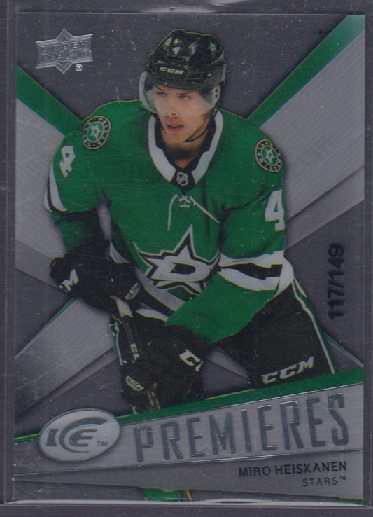 MIRO HEISKANEN, 2018 Upper Deck Ice Premieres #8, /149