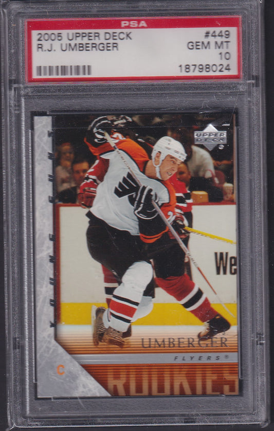 R.J. UMBERGER, 2005 Upper Deck #449, PSA 10