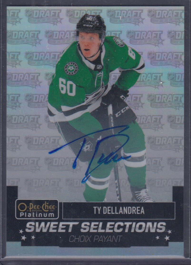 TY DELLANDREA, 2020 O-Pee-Chee Platinum Sweet Selections RAINBOW AUOT #SS-1