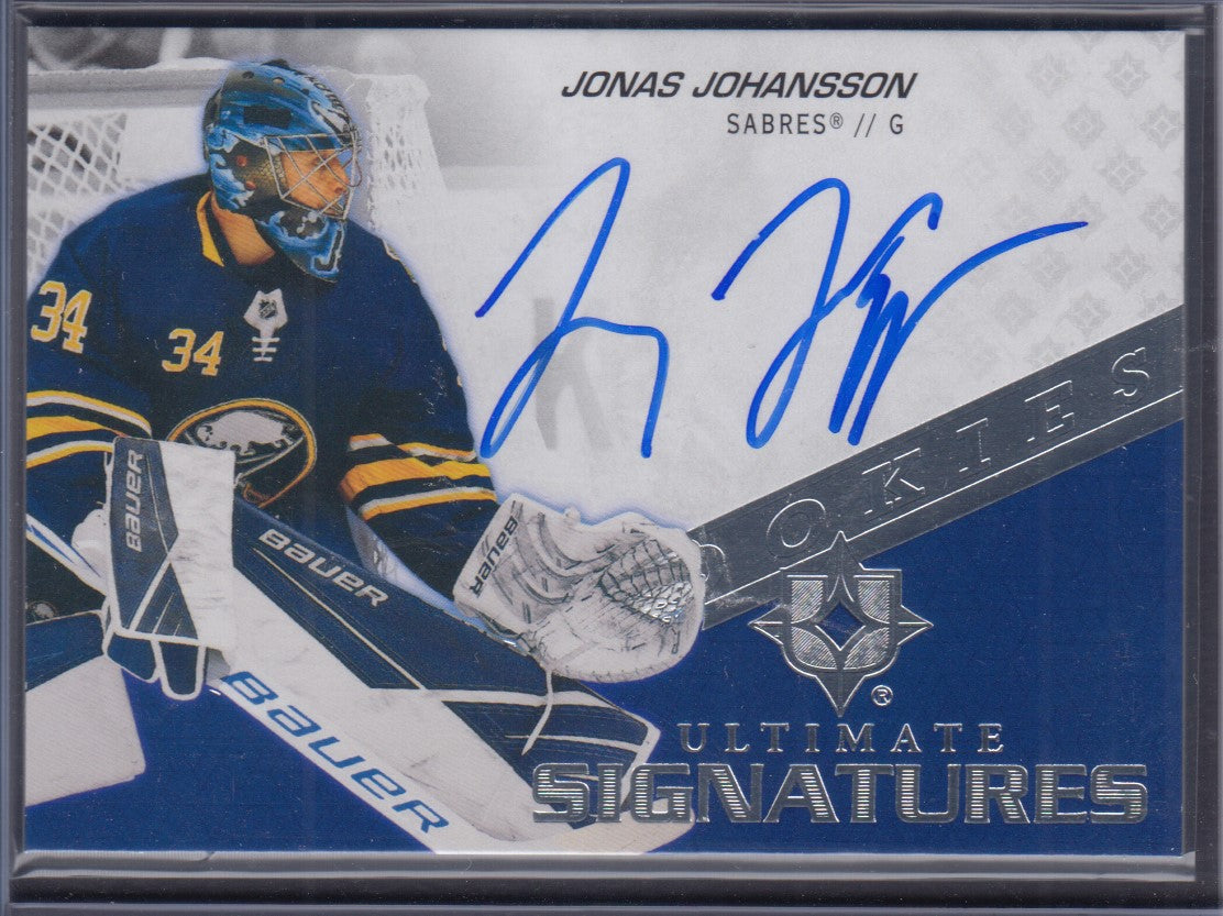 JONAS JOHANSSON, 2020 Upper Deck Ultimate Signatures Rookies Auto #USR-JJ