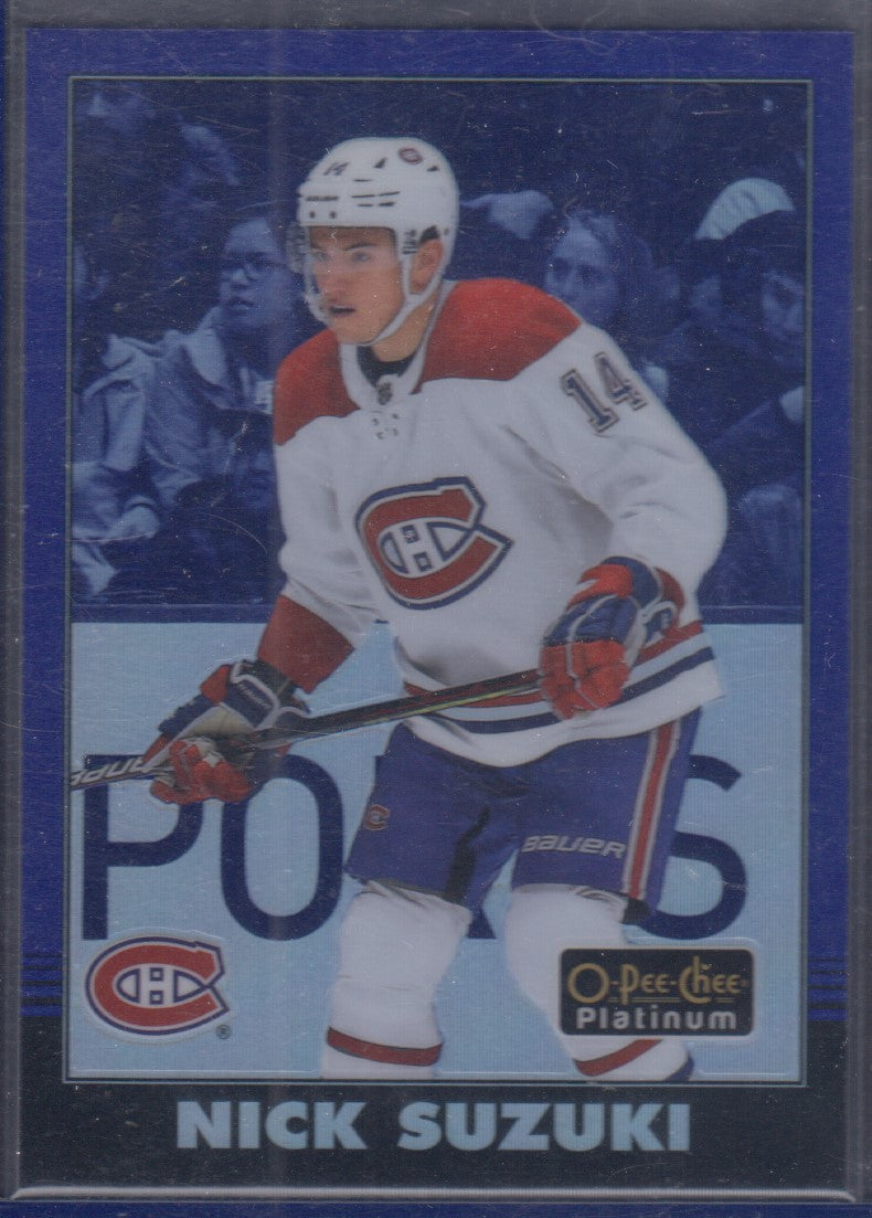 NICK SUZUKI, 2020 O-Pee-Chee Platinum BLUE RAINBOW #R-24, /149