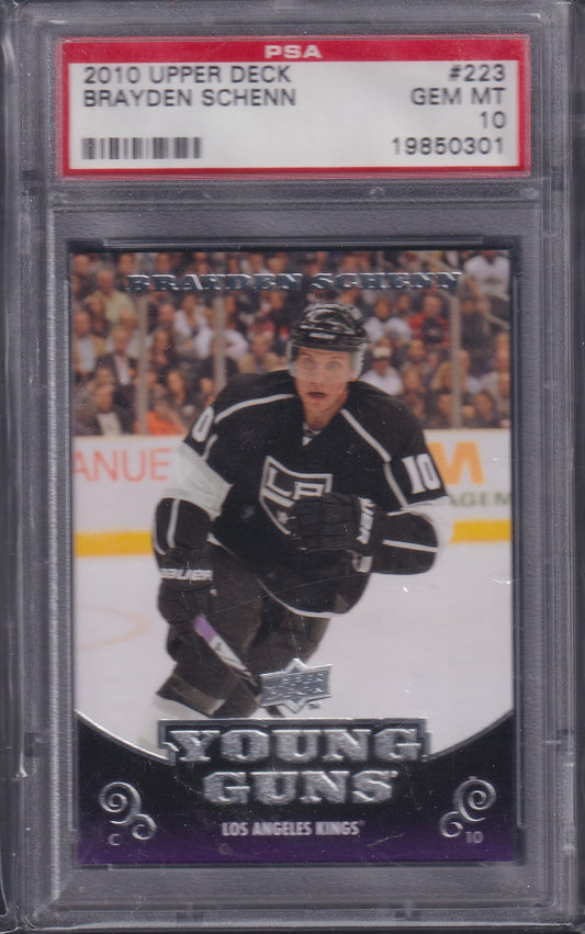 BRAYDEN SCHENN, 2010 Upper Deck #223, PSA 10