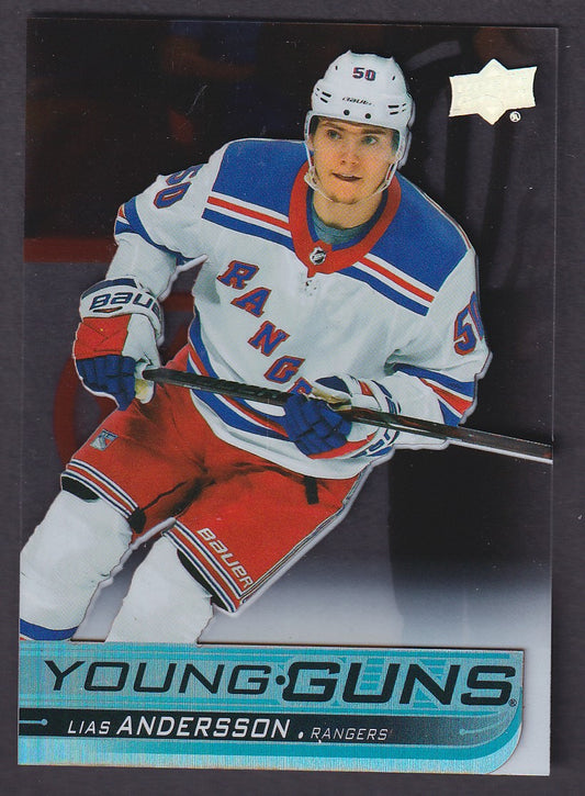 LIAS ANDERSSON, 2018 Upper Deck Young Guns CLEAR CUT ACETATE #497