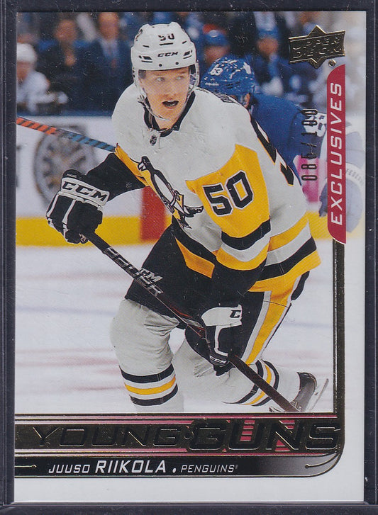 JUUSO RIIKOLA, 2018 Upper Deck Young Guns UD EXCLUSIVES #515, /100