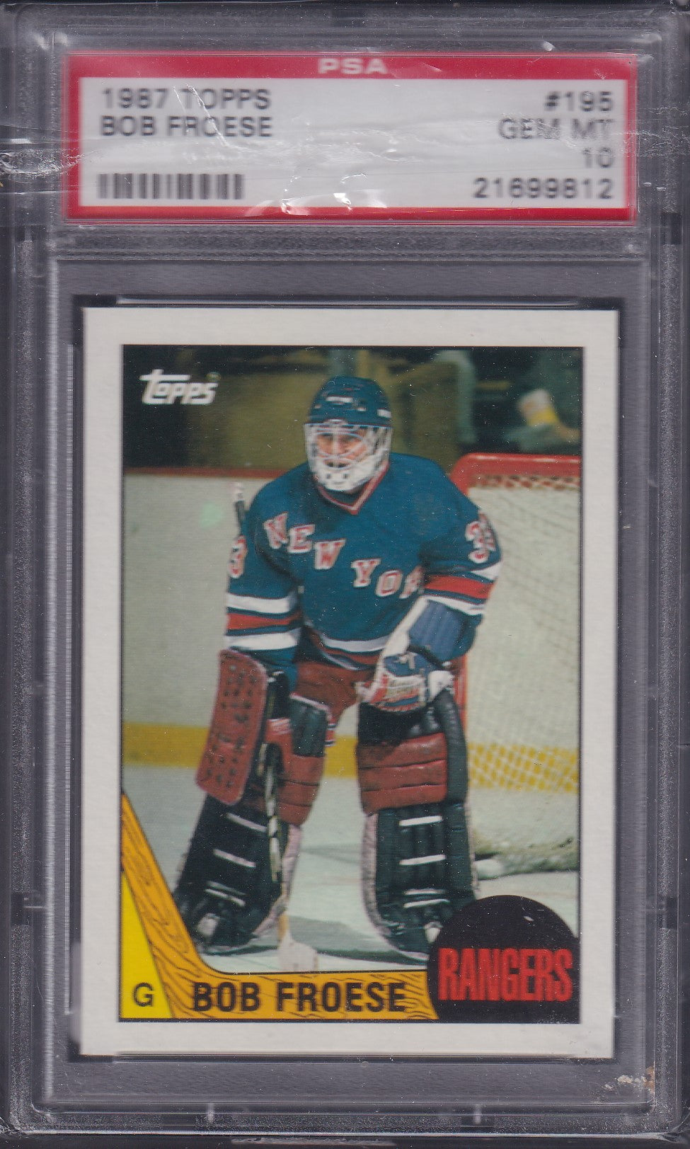 BOB FROESE, 1987 Topps #195, PSA 10