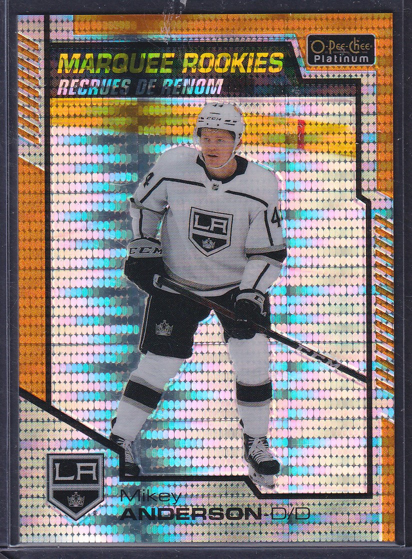 MIKEY ANDERSON, 2020 O-Pee-Chee Marquee Rookies SEISMIC GOLD #179, /50