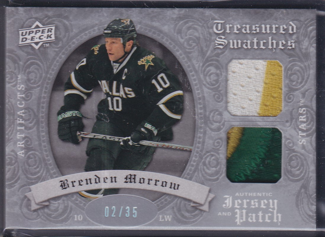 BRENDEN MORROW, 2008 Upper Deck Artifacts Treasured Swatches Patch #TSD-MO, /35