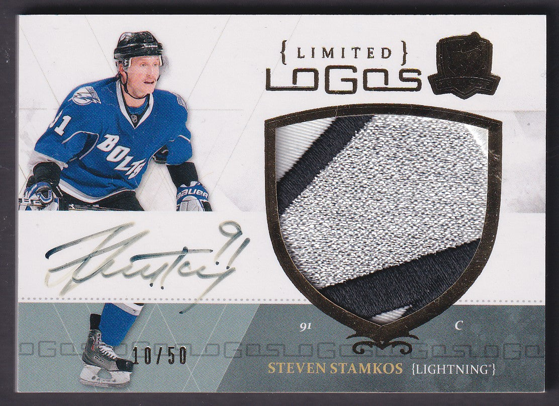 STEVEN STAMKOS, 2010 The Cup Limited Logos Auto Jersey Patch #LL-SS, /50