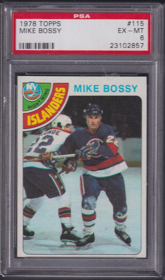 MIKE BOSSY, 1978 Topps #115, PSA 6