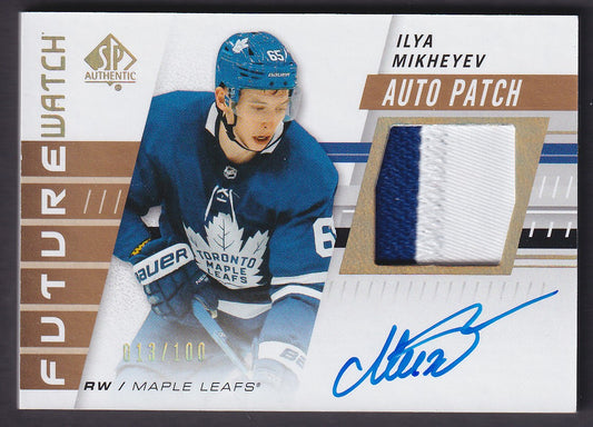 ILYA MIKHEYEV - 2019 SP Authentic Future Watch Auto Patch #213, /100